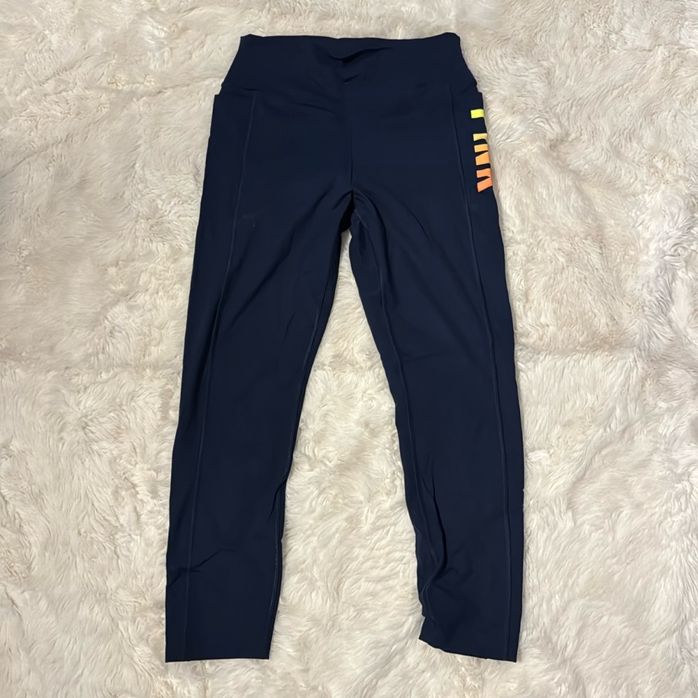 Navy Blue Active Leggings by PINK